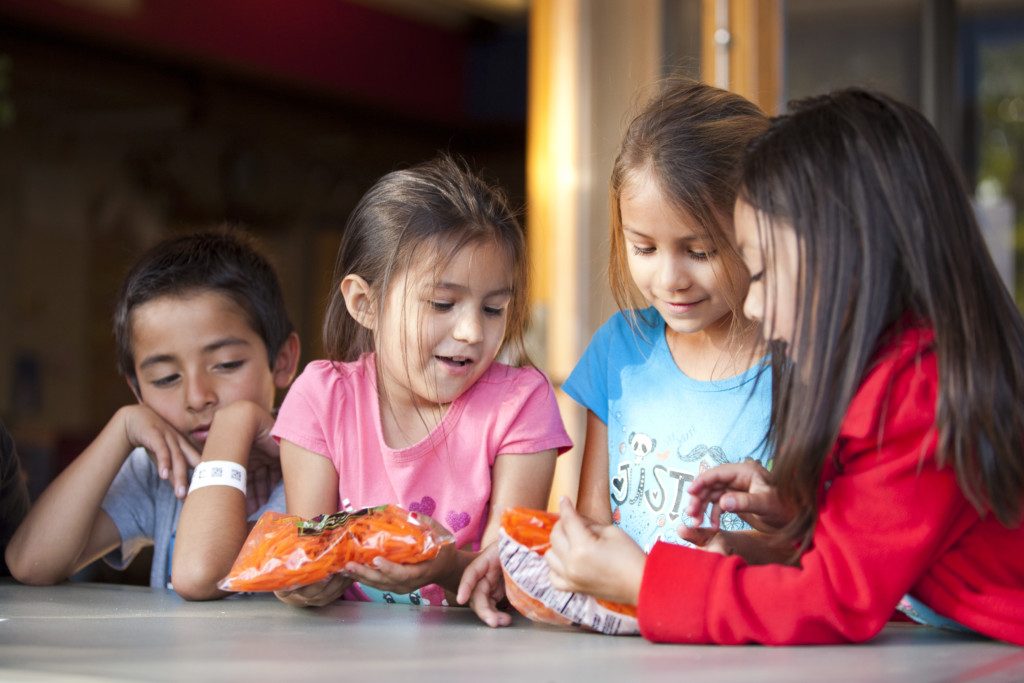 Kids at the Food Pantry